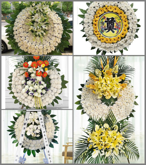 广东梅州市大埔县青溪镇河背村花圈速递