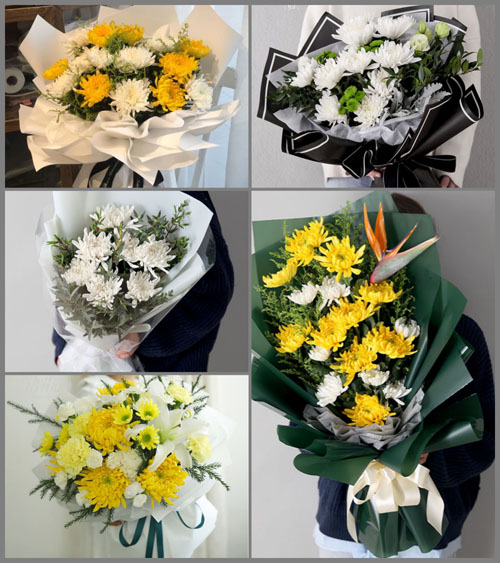 广东梅州市大埔县青溪镇河背村白事花束代送